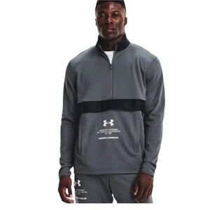 Under Armour Men's XL Armour Fleece Cold Gear ½ Zip Black/Gray